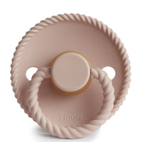 FRIGG Rope Pacifier - Cream + Blush Size 1 (2pack)