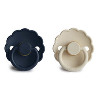 FRIGG Daisy Pacifier - Navy + Cream Size 1 (2pack)